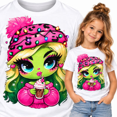 KOSZULKA DZIECIĘCA ŚWIĄTECZNA GRINCH WOMEN ICE
